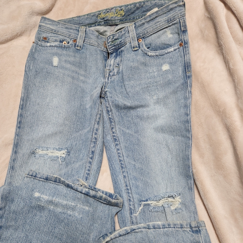 American Eagle Hipster Skinny Flare Jeans size 2 Reg